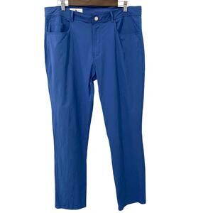 Onward Reserve Blue Performance Pants Mens 36x30 Lightweight Stretch Golf Casual